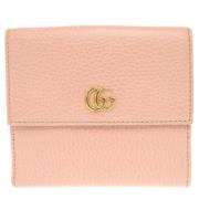 Pre-owned Leather wallets Gucci Vintage , Pink , Dames