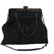 Pre-owned Leather chanel-bags Chanel Vintage , Black , Dames