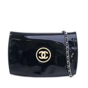 Pre-owned Leather wallets Chanel Vintage , Black , Dames