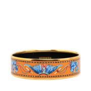 Pre-owned Fabric bracelets Hermès Vintage , Orange , Dames