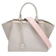 Pre-owned Leather totes Fendi Vintage , Gray , Dames