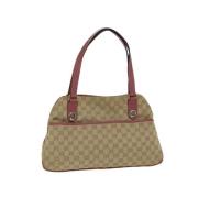 Pre-owned Canvas gucci-bags Gucci Vintage , Beige , Dames