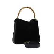 Pre-owned Suede gucci-bags Gucci Vintage , Black , Dames