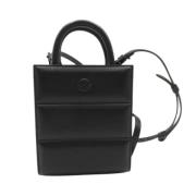 Pre-owned Leather handbags Moncler Pre-owned , Black , Dames