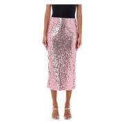 Sequins Kokerrok Rotate Birger Christensen , Pink , Dames