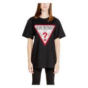 Zwart Print Gebreide kleding voor Vrouwen Guess , Black , Dames