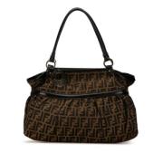 Pre-owned Canvas fendi-bags Fendi Vintage , Brown , Dames