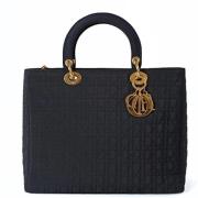 Pre-owned Canvas handbags Dior Vintage , Black , Dames