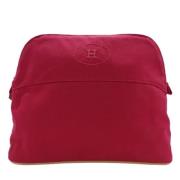 Pre-owned Fabric pouches Hermès Vintage , Red , Dames