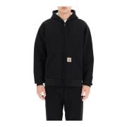 Waterafstotende hoodie met ritssluiting Carhartt Wip , Black , Heren