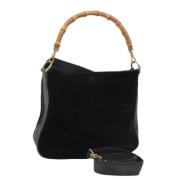 Pre-owned Suede gucci-bags Gucci Vintage , Black , Dames