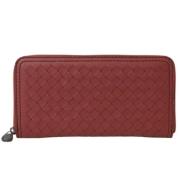 Pre-owned Fabric wallets Bottega Veneta Vintage , Red , Dames