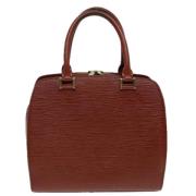 Pre-owned Leather handbags Louis Vuitton Vintage , Brown , Dames