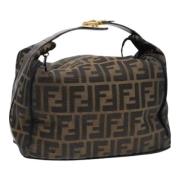 Pre-owned Canvas handbags Fendi Vintage , Brown , Dames