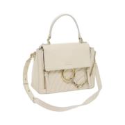 Pre-owned Leather handbags Chloé Pre-owned , White , Dames