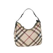 Pre-owned Canvas shoulder-bags Burberry Vintage , Beige , Dames