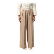 Beige Stijlvolle Broek Liviana Conti , Beige , Dames