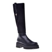 Boots in black suede and leather Baldinini , Black , Dames