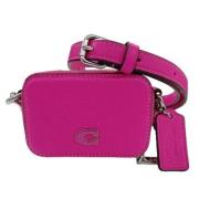 Pre-owned Leather shoulder-bags Coach Pre-owned , Pink , Dames