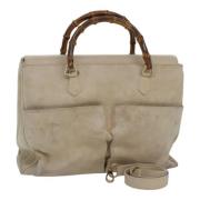 Pre-owned Suede gucci-bags Gucci Vintage , Brown , Dames