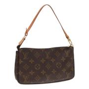 Pre-owned Canvas pouches Louis Vuitton Vintage , Brown , Dames