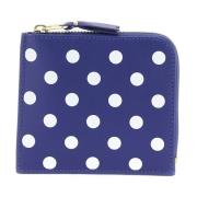 Portemonnee met Polka Dot Patroon en Rits Comme des Garçons , Blue , H...