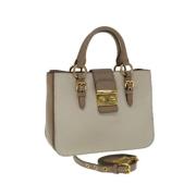 Pre-owned Leather handbags Miu Miu Pre-owned , Beige , Dames