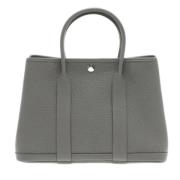 Pre-owned Leather handbags Hermès Vintage , Gray , Dames