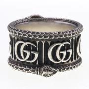 Pre-owned Silver rings Gucci Vintage , Black , Dames