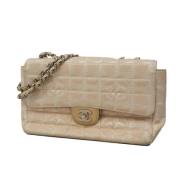 Pre-owned Nylon chanel-bags Chanel Vintage , Beige , Dames