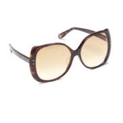 Pre-owned Plastic sunglasses Gucci Vintage , Brown , Dames