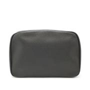 Pre-owned Leather clutches Louis Vuitton Vintage , Black , Dames