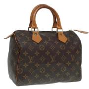 Pre-owned Canvas handbags Louis Vuitton Vintage , Brown , Dames