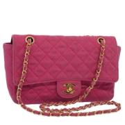 Pre-owned Canvas chanel-bags Chanel Vintage , Pink , Dames