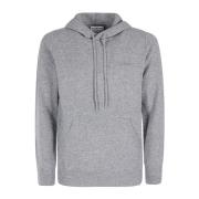 Lamswol Hoodie Trui MC2 Saint Barth , Gray , Heren