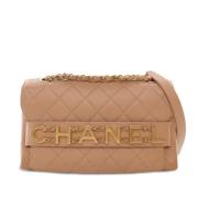 Pre-owned Leather shoulder-bags Chanel Vintage , Brown , Dames