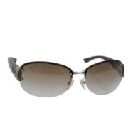 Pre-owned Plastic sunglasses Dior Vintage , Brown , Dames