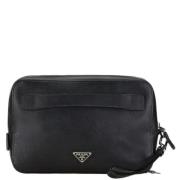 Pre-owned Leather prada-bags Prada Vintage , Black , Heren