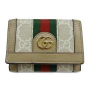 Pre-owned Fabric wallets Gucci Vintage , Beige , Dames