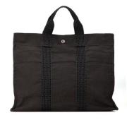 Pre-owned Canvas totes Hermès Vintage , Gray , Dames