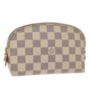 Pre-owned Canvas pouches Louis Vuitton Vintage , Beige , Dames