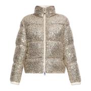 Pailletten donsjack Anternes Moncler , Yellow , Dames