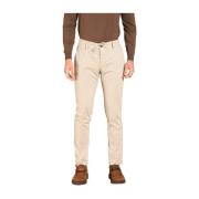 Slim Fit Jogger Chino Broek Grijs Mason's , Gray , Heren