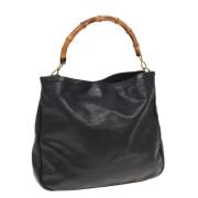 Pre-owned Leather gucci-bags Gucci Vintage , Black , Dames