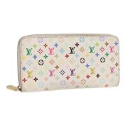 Pre-owned Canvas wallets Louis Vuitton Vintage , White , Dames