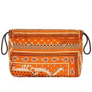 Pre-owned Silk pouches Hermès Vintage , Orange , Dames