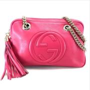 Pre-owned Leather gucci-bags Gucci Vintage , Pink , Dames