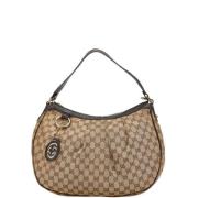 Pre-owned Leather gucci-bags Gucci Vintage , Beige , Dames