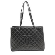 Pre-owned Leather chanel-bags Chanel Vintage , Gray , Dames