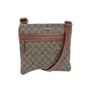 Pre-owned Leather gucci-bags Gucci Vintage , Beige , Dames